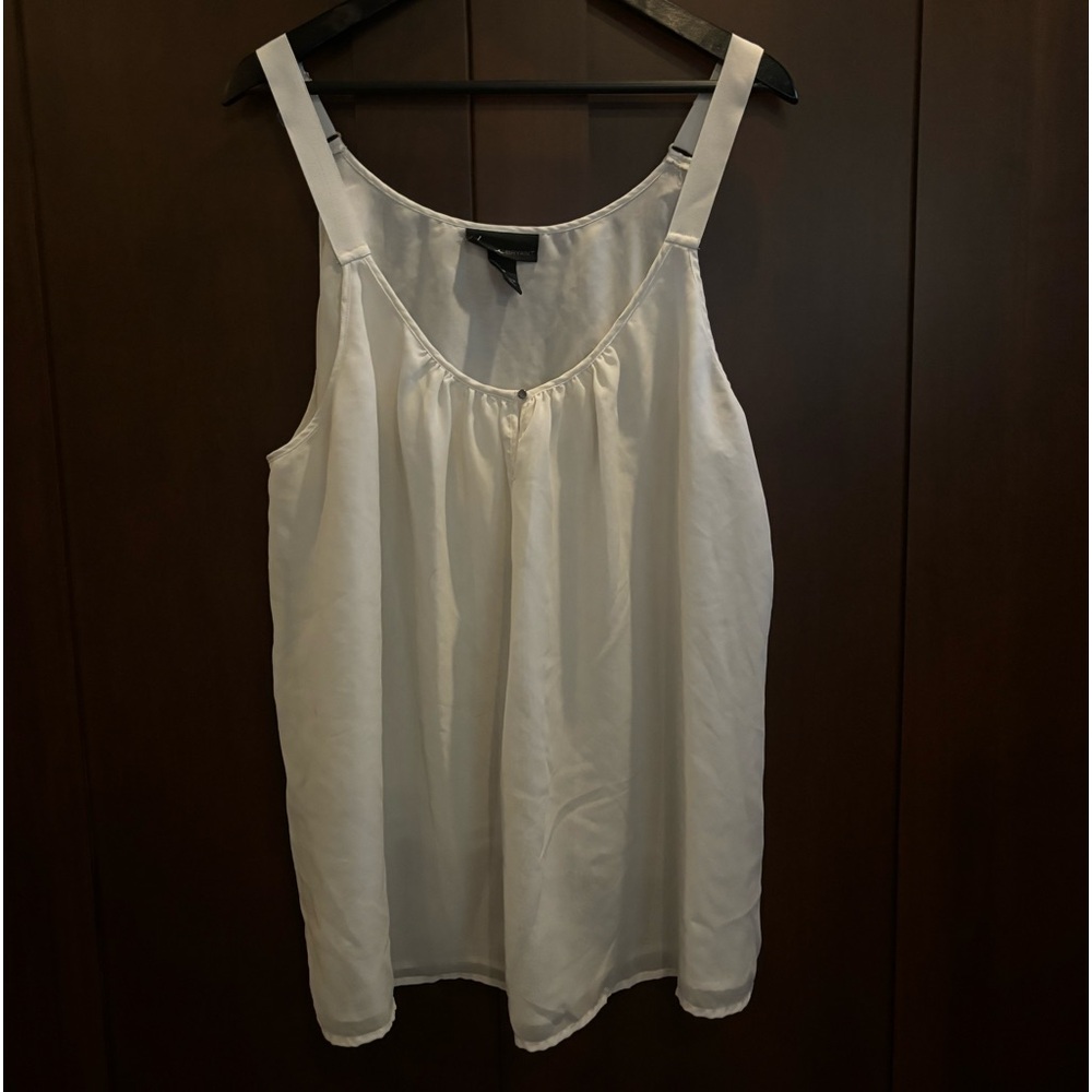 Classic white swing dress tank